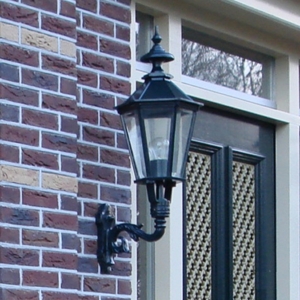 M31 væglampe | sekskantede smukke udendørs væglamper | støbejern | klassisk mørkegrøn | sort