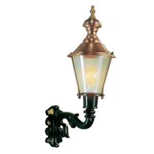 Væglampe Hoorn kobberlamper i klassisk stil, klassisk mørkegrøn, lille væglampe