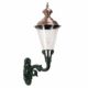 Væglampe Volendam med kobbertop. Klassiske lamper, kvalitetslamper Messing´lamer. Udendørs lamper